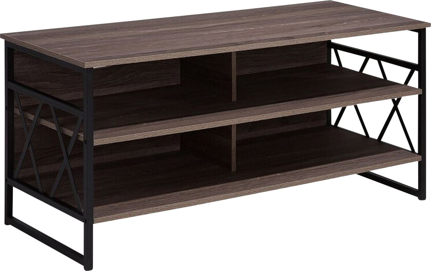 Melnychuk TV-benk 120 cm - Mørkebrun