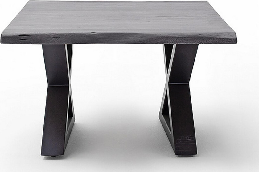 Cartagena Sofabord 75 cm Ben X-form - Grå/Svart