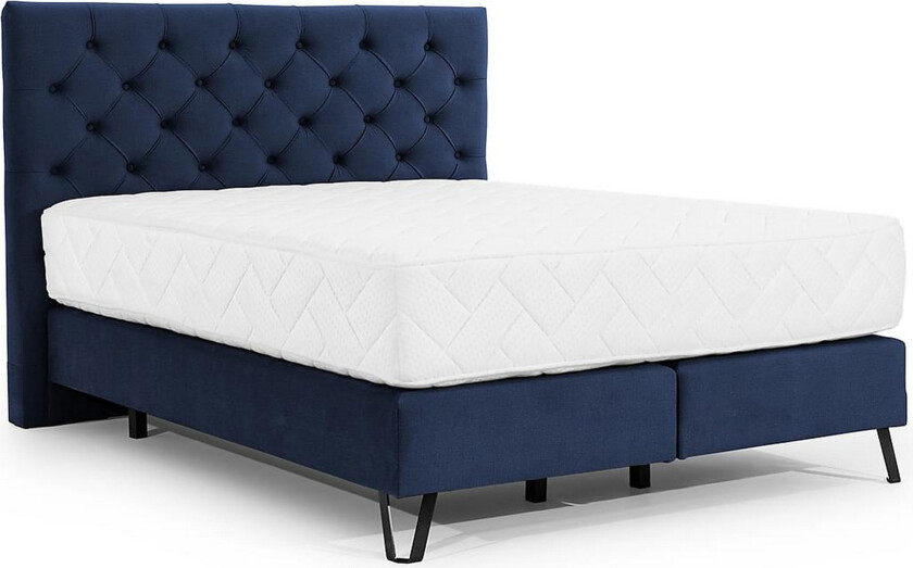 Katsumi Sengepakke Rammeseng 160x200 cm - Mørkeblå