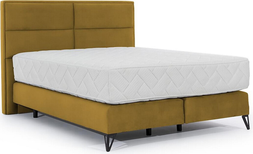 Kasyap Sengepakke Rammeseng 180x200 cm - Lysebrun