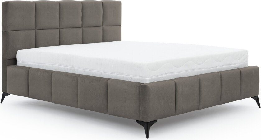 Kamble Sengeramme med Oppbevaring 180x200 cm - Grå