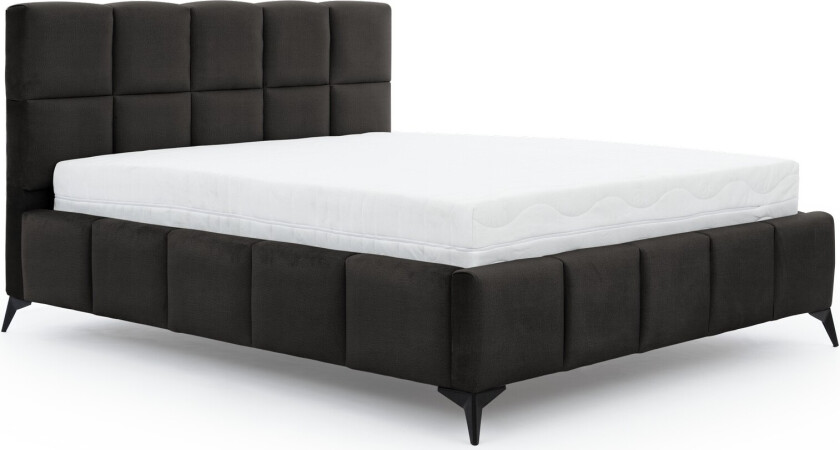 Kamble Sengeramme med Oppbevaring 180x200 cm - Mørkegrå