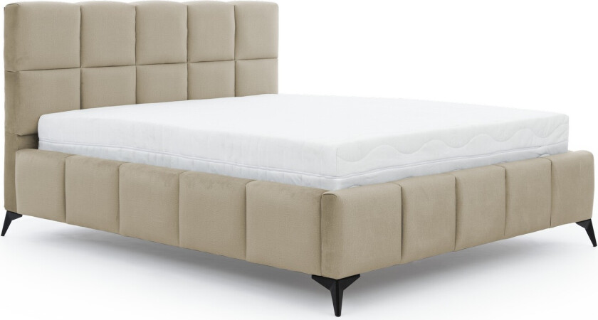 Kamble Sengeramme med Oppbevaring 140x200 cm - Beige