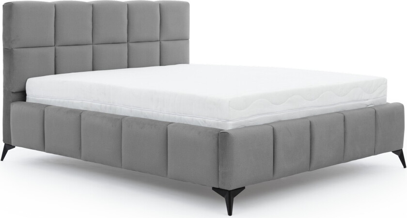 Kamble Sengeramme med Oppbevaring 180x200 cm - Grå