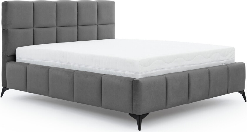 Kamble Sengeramme med Oppbevaring 180x200 cm - Mørkegrå