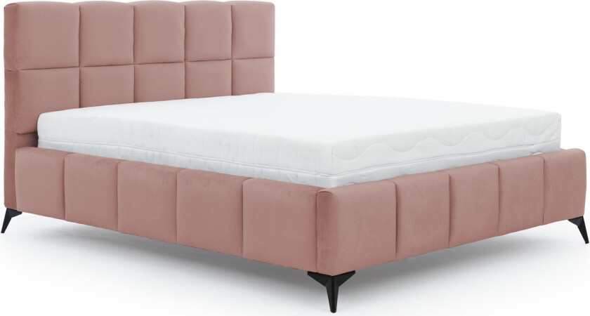 Kamble Sengeramme med Oppbevaring 160x200 cm - Rosa