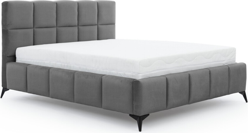 Kamble Sengeramme med Oppbevaring 180x200 cm - Grå