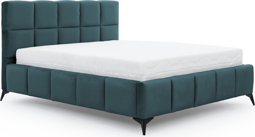 Kamble Sengeramme med Oppbevaring 180x200 cm - Turkis