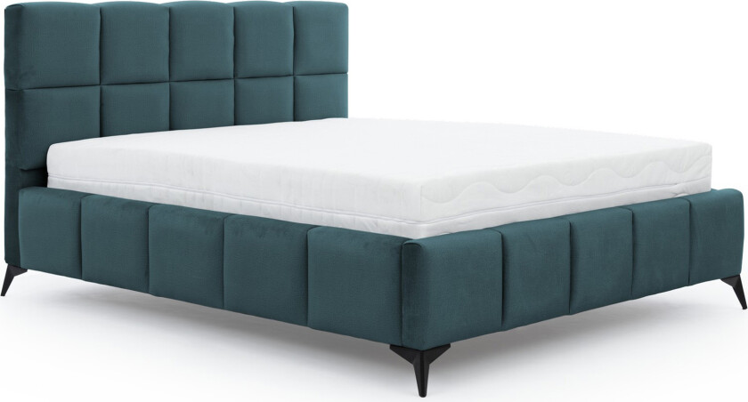 Kamble Sengeramme med Oppbevaring 140x200 cm - Turkis