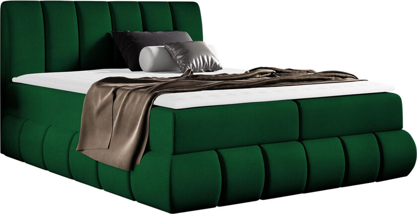 Kontinentalseng 204x218 cm Grønn - Grønn