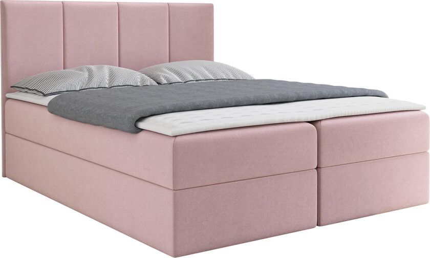 Laggano Kontinentalseng 160x200 cm + Overmadrass - Rosa