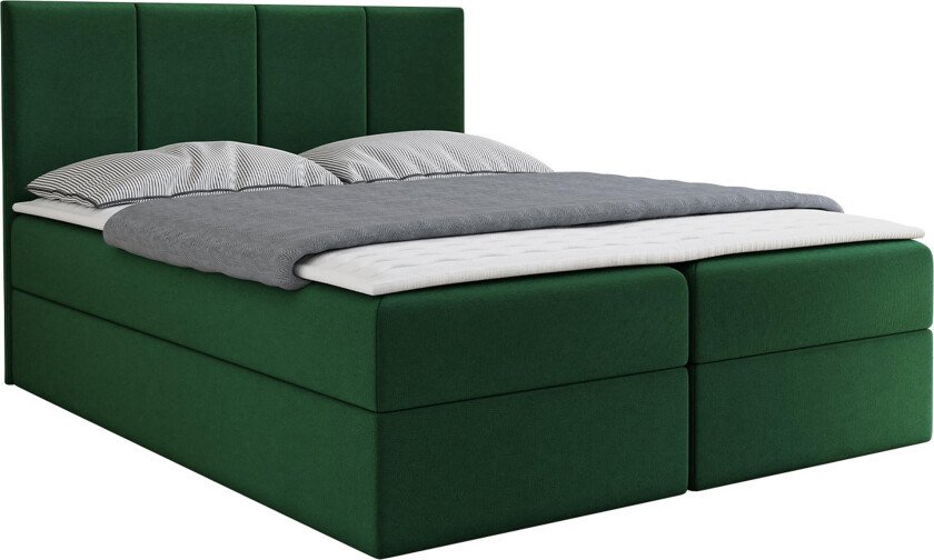 Laggano Kontinentalseng 180x200 cm + Overmadrass - Grønn