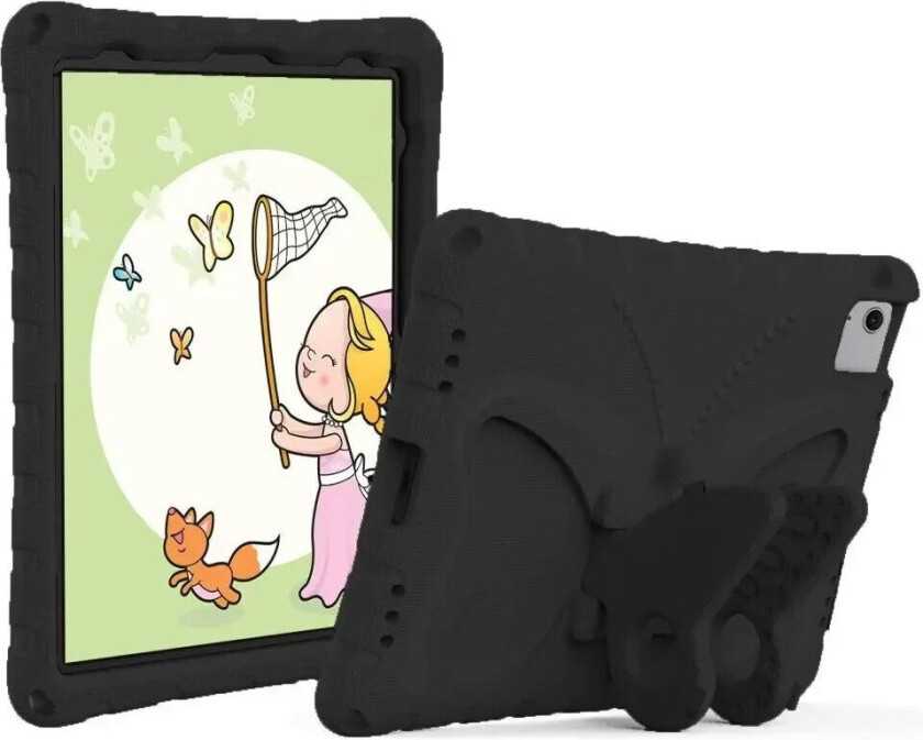 iPad Air 11" (2024) Butterfly Kickstand Barnedeksel - Svart