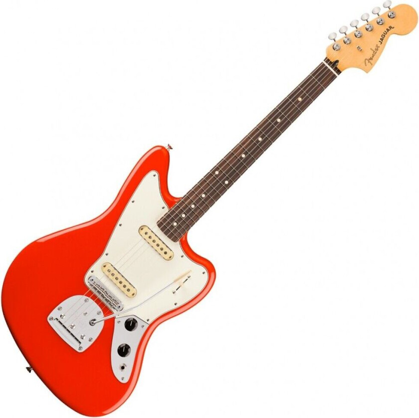 Player II Jaguar Rosewood Fingerboard Coral Red