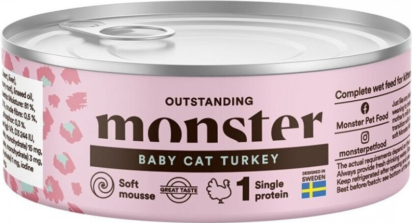 Monster Cat Baby Mousse Can 100g