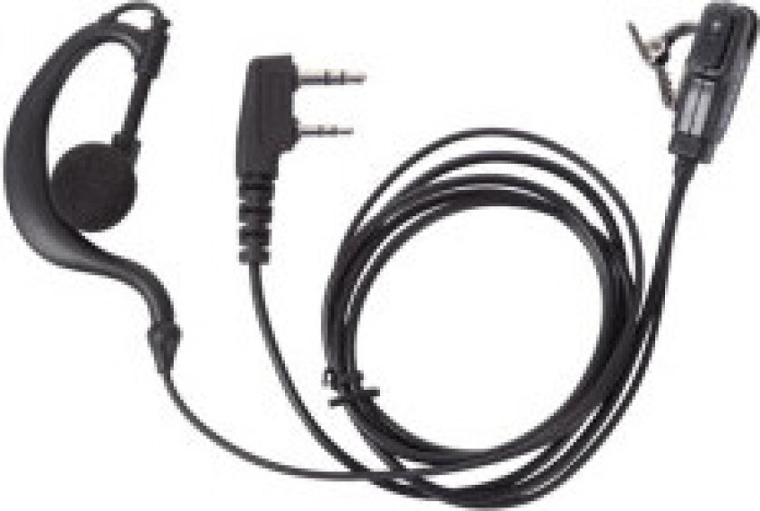 Kenwood - Py29K In-Ear-hodetelefoner med klips for Kenwood-tilkobling