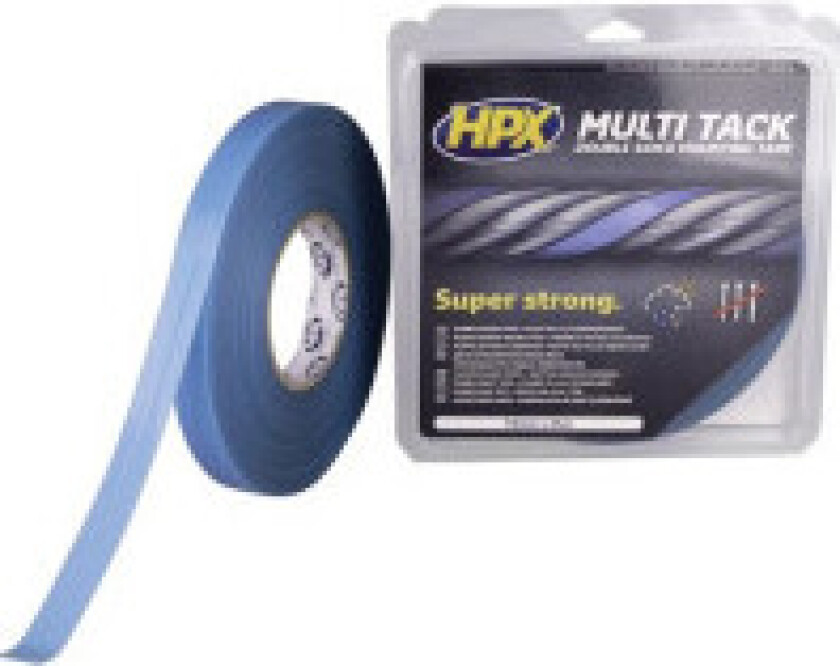 Dobbeltsidig flerklebende tape - halvgjennomsiktig - 19 mm x 25 m