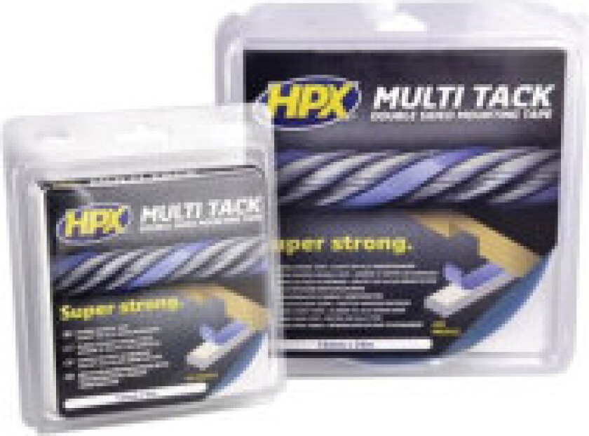 Dobbeltsidig Multi-Tack Tape - Semi-transparent 12Mm X 5M