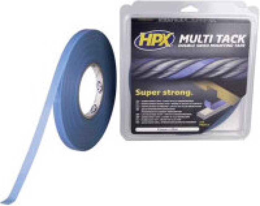Dobbeltsidig flerklebende tape - halvgjennomsiktig - 12 Mm X 25 M