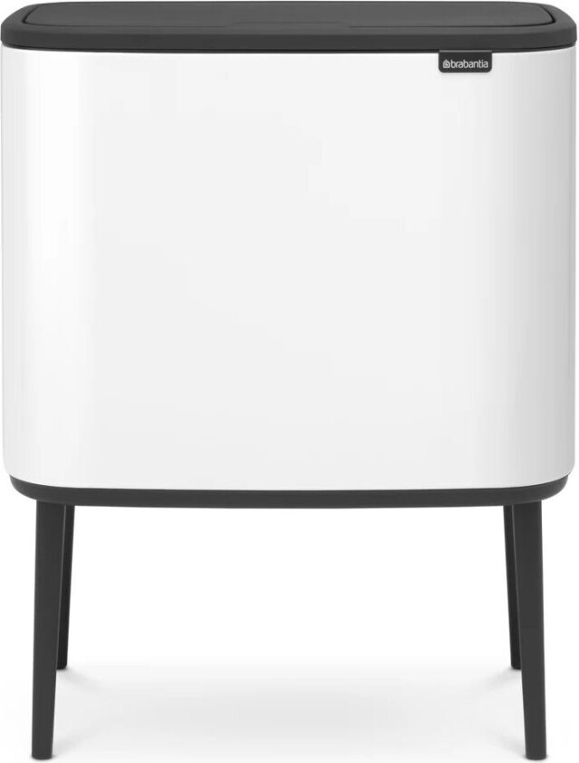 Bo touch bin 11+23 liter hvit