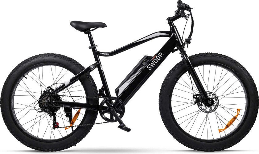 Swoop Fatbike Striker Elsykkel, 26 - Svart