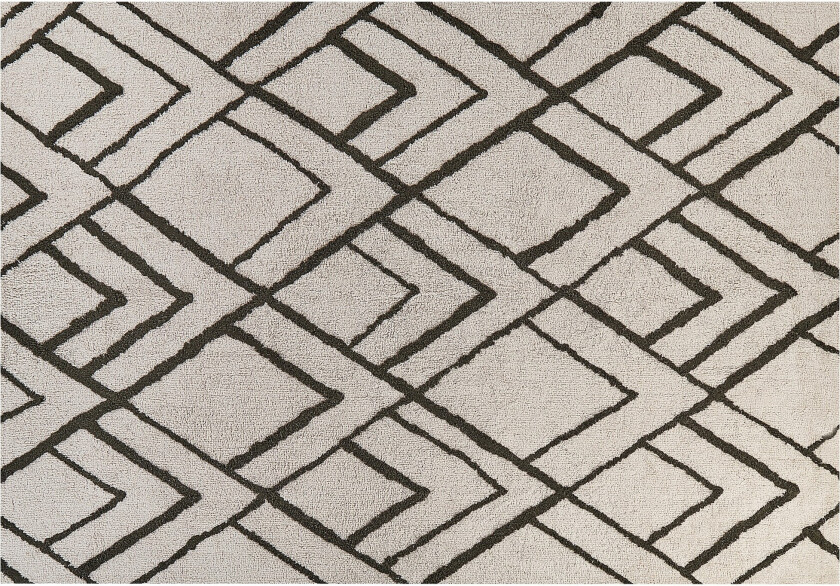 Yesilkoy Ryeteppe 160x230 cm - Svart/hvit