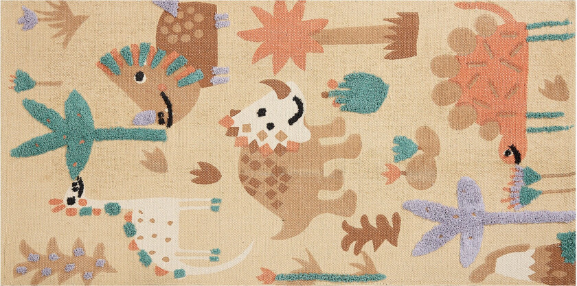 Stabat Bomullsteppe 80x150 cm - Oransje