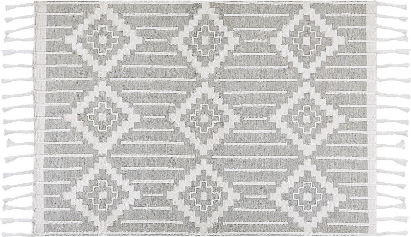 Tabiat Ryeteppe 160x230 cm - Svart/hvit