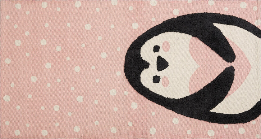 Pengkol Bomullsteppe 80x150 cm - Rosa