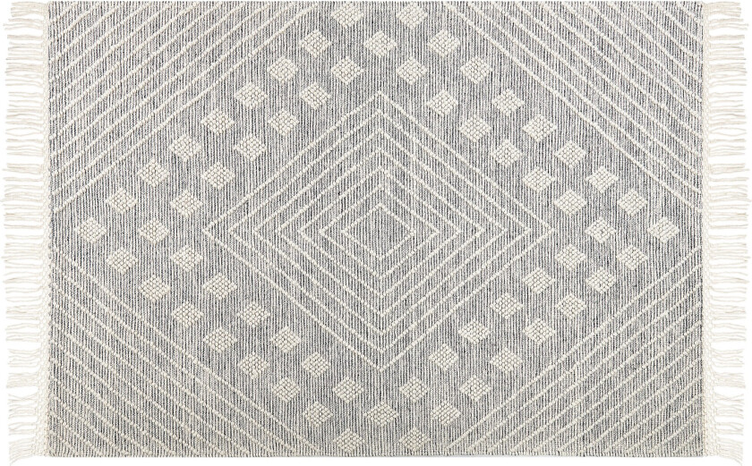 Savur Ullteppe 160x230 cm - Svart/hvit