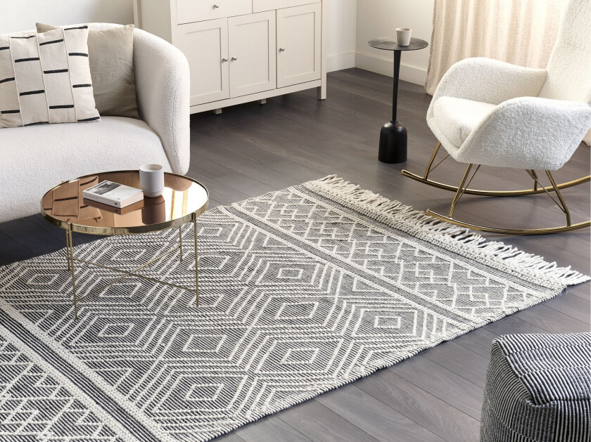Savuca Ullteppe 160x230 cm - Svart/hvit