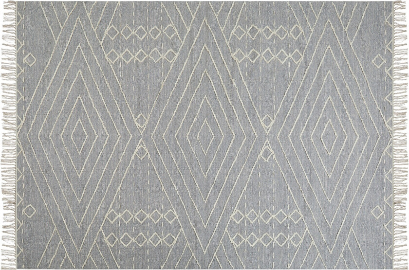 Khenifra Bomullsteppe 140x200 cm - Grå