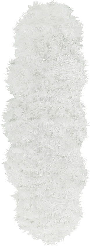 Mamungari Saueskinn 60x180 cm Kvadratisk - Hvit
