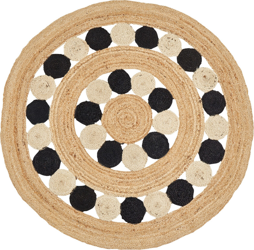 Hovit Juteteppe 140 cm Rund - Beige