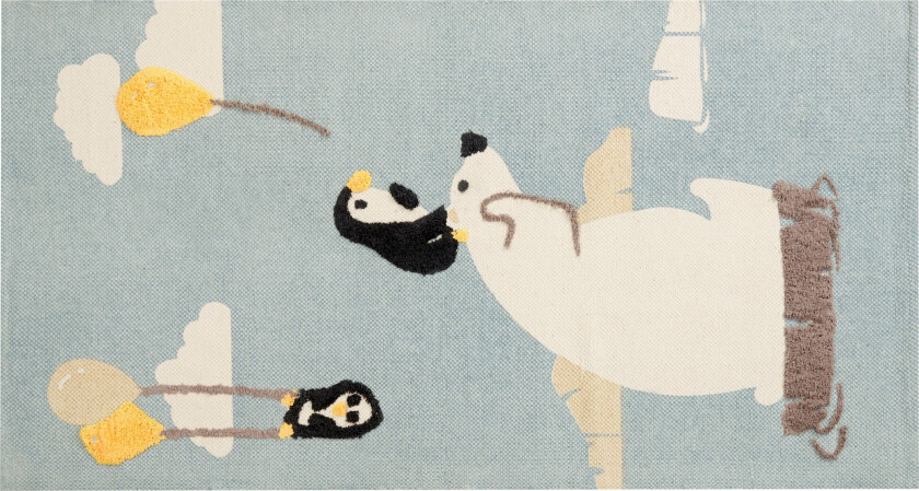 Barus Bomullsteppe 80x150 cm - Blå