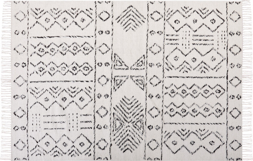 Alkent Ullteppe 140x200 cm - Svart/hvit