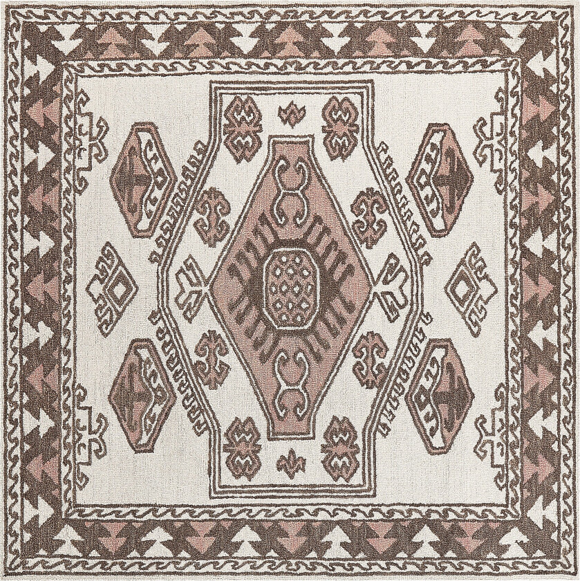 Tomarza Ullteppe 200x200 cm Kvadratisk - Brun