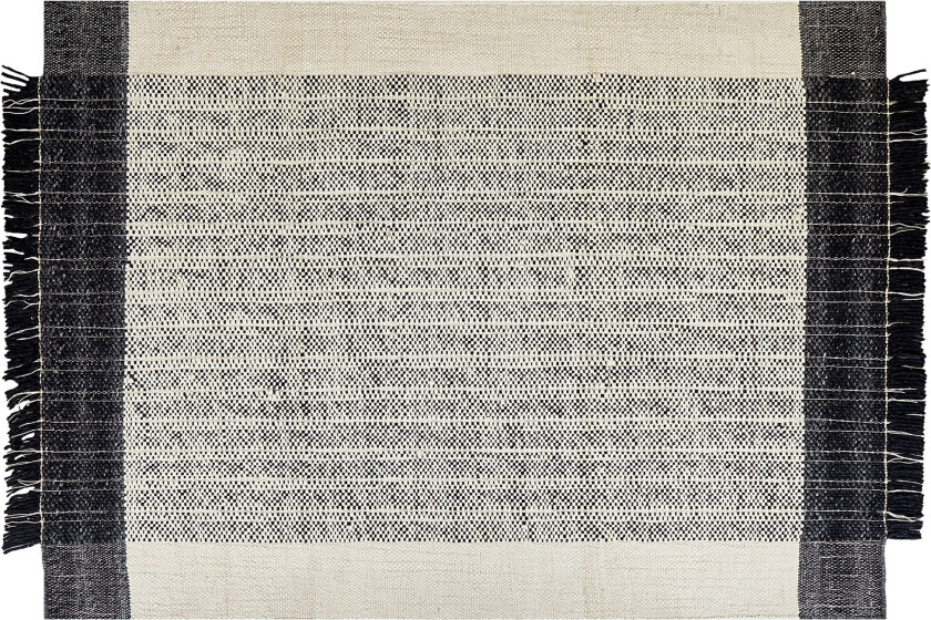 Ketenli Ullteppe 160x230 cm - Svart/hvit