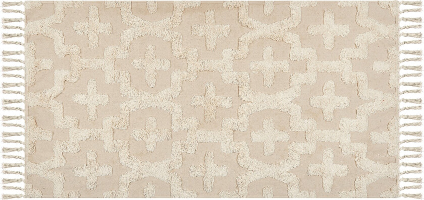 Itangar Bomullsteppe 80x150 cm - Beige