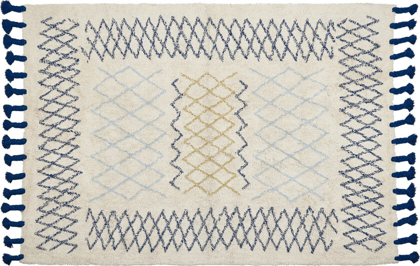 Erzincan Bomullsteppe 160x230 cm - Beige