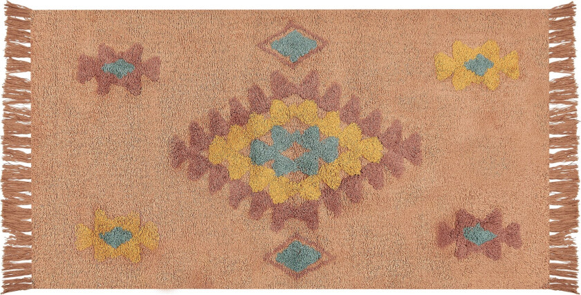 Igdir Bomullsteppe 80x150 cm - Oransje