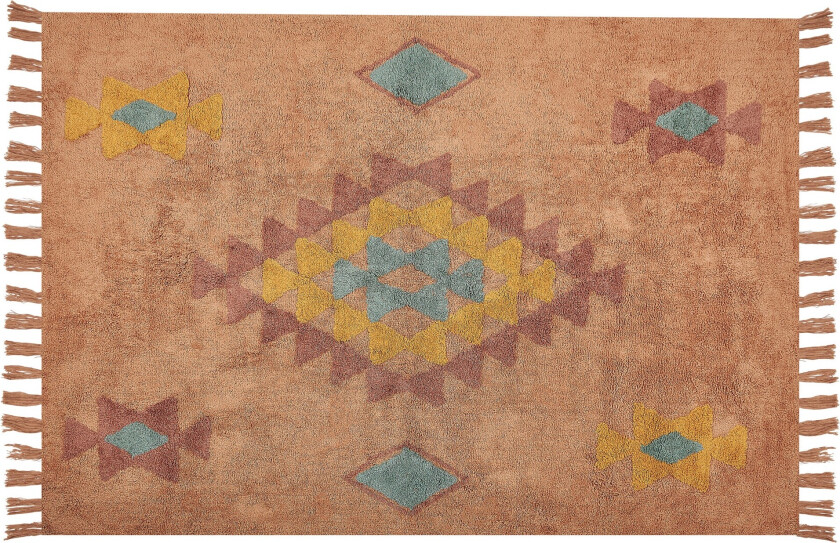 Igdir Bomullsteppe 140x200 cm - Oransje