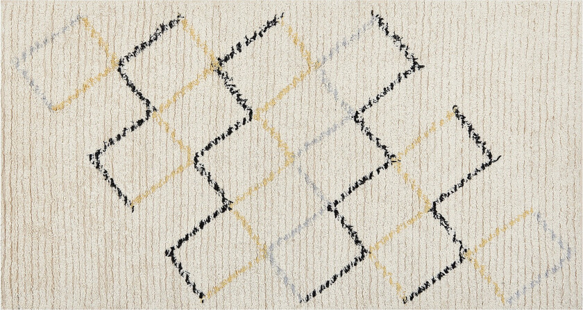Tezpur Bomullsteppe 80x150 cm - Beige