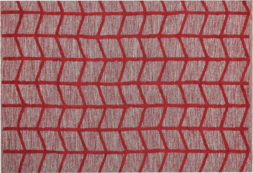 Sivas Bomullsteppe 140x200 cm - Rød