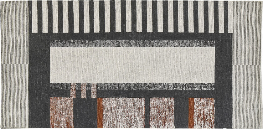 Kakinada Ryeteppe 80x150 cm - Rød