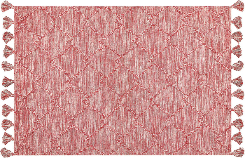 Nigde Ryeteppe 140x200 cm - Rød