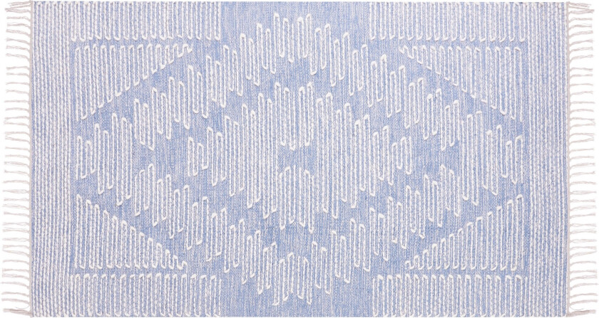 Ansar Bomullsteppe 80x150 cm - Blå