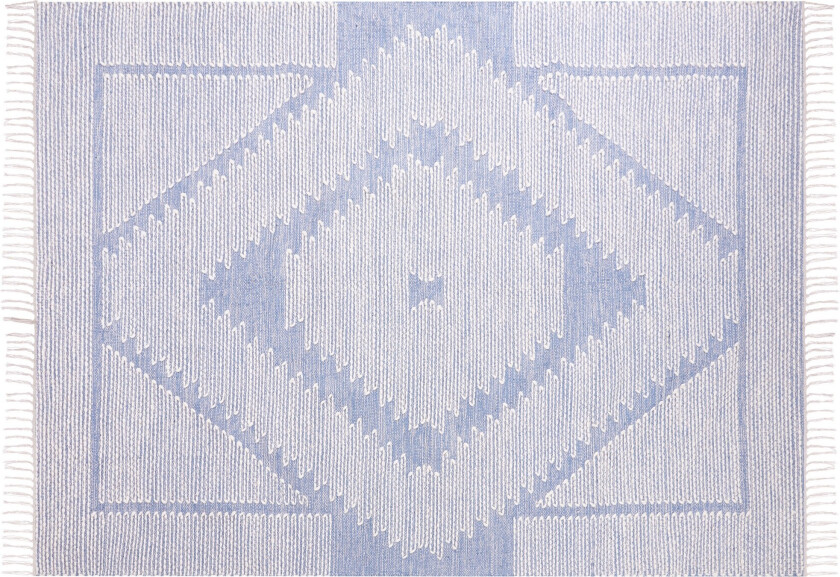 Ansar Bomullsteppe 160x230 cm - Blå