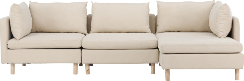Zero Sofa m/ Divan 3-seter Beige - Venture Home