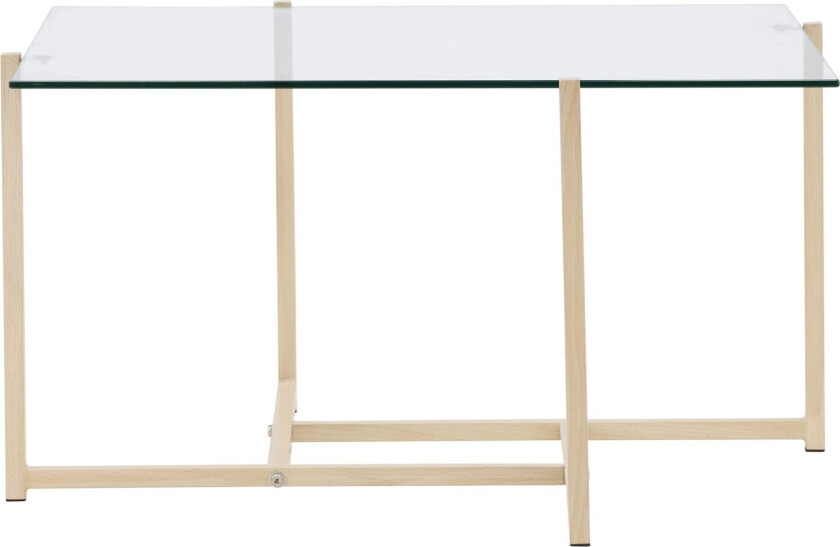Hedine Sofabord 80x80 cm Transparent - Venture Home
